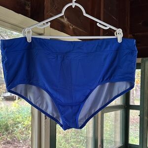 Lands' End Women's Blue Bikini Bottom 26W